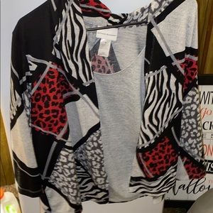 Sweater with tank top attached
